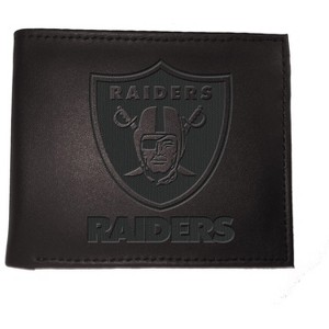 Evergreen NFL Las Vegas Raiders Black Leather Bifold Wallet Officially Licensed with Gift Box - 1 of 1