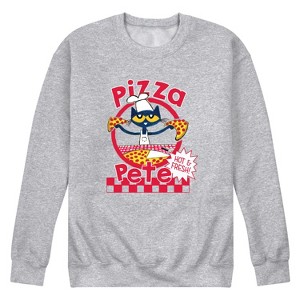 Men's - Pete the Cat - Papa Petes Pizza Graphic Fleece Sweatshirt - 1 of 4