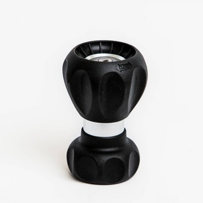 Black Stainless Steel Fireman's Hose Nozzle with Adjustable Settings