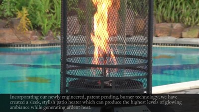 Bronze 36,000 BTU Propane Outdoor Patio Heater with Dancing Flame
