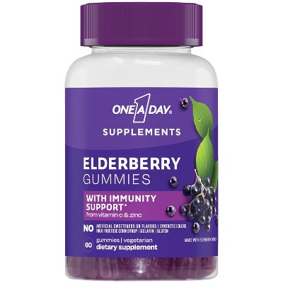 One A Day Elderberry Gummy Supplements - 60ct