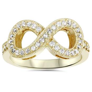 Pompeii3 1/3ct Diamond Infinity Ring 10K Yellow Gold