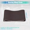 Unique Bargains Car Hand Sewn Steering Wheel Cover Stitch Fit 15.4"-16" - 4 of 4