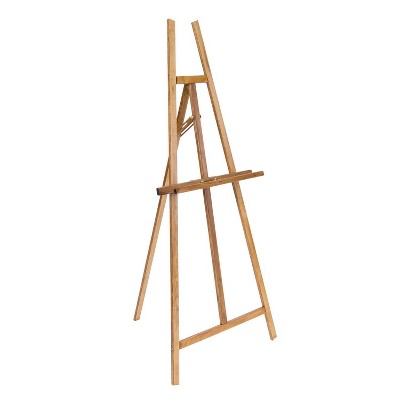 Studio Designs Natural Wood Traditional Museum Adjustable Folding Easel Stand