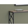 FONTOI Side Table with Wide Table Top, Console Table with Criss-Cross Design, Side Table for Entryway, Hallway, Living Room, Taupe, 13.75"*32"*44" - 4 of 4
