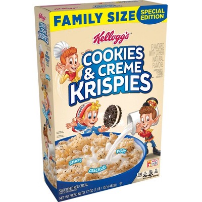 Kellogg's Rice Krispies Cookies and Cream Cereal Family Size - 17oz
