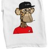 Board Of Directors Ape With BAYC Cap Men's White Sleep Pajama Shorts - 2 of 3