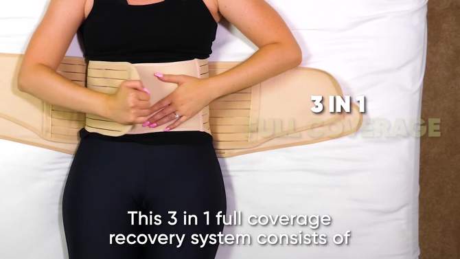 Revive 3 in 1 Postpartum Belly Band Wrap, Post Partum Recovery, Postpartum Waist Binder Shapewear, 2 of 11, play video