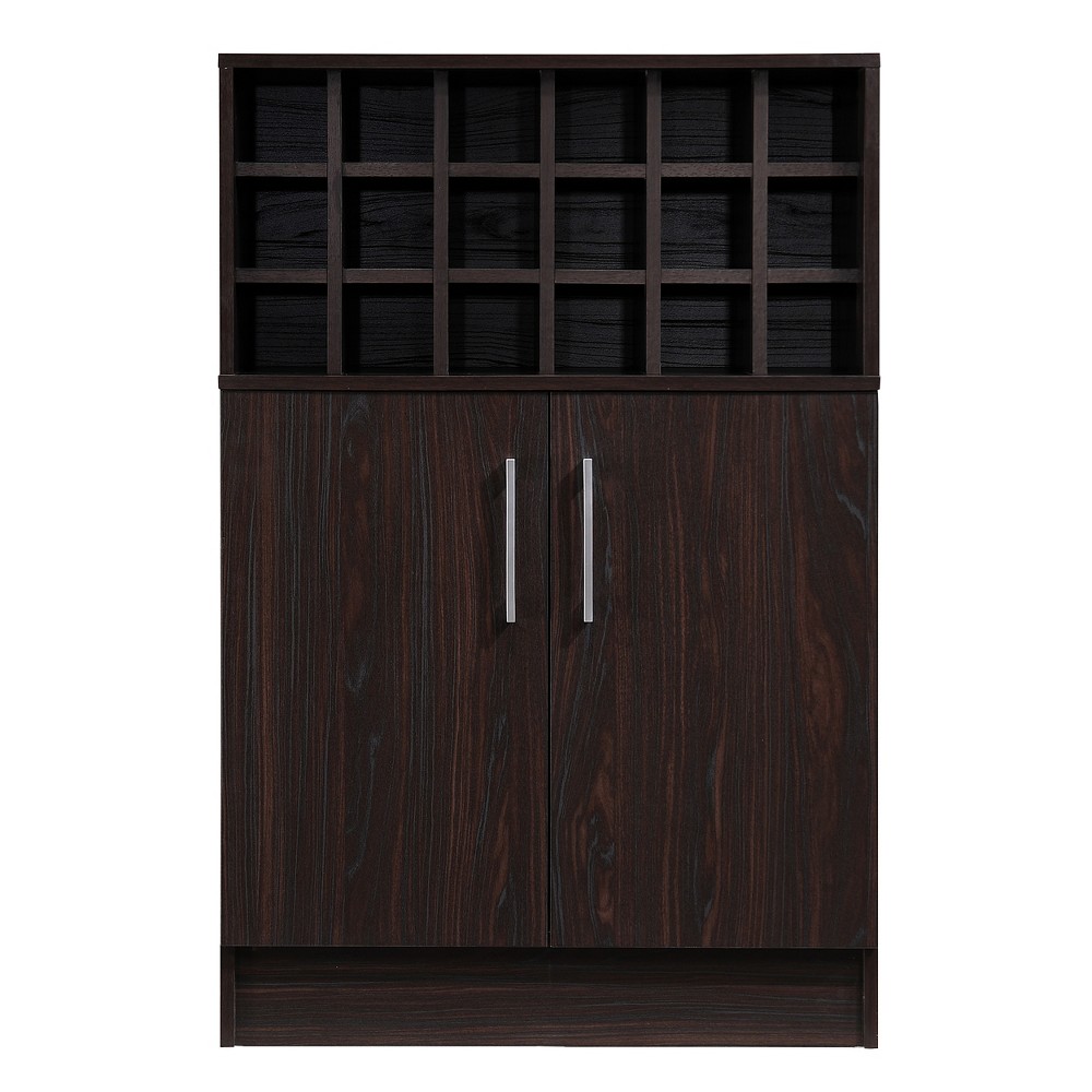 Roula Mid Century Wine and Bar Cabinet Wenge  - Christopher Knight Home