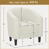 Yaheetech Upholstered Barrel Shaped Accent Chair for Living Room - 3 of 4