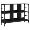 vidaXL Sideboard Black 40.2"x12.6"x28.9" Engineered Wood - 2 of 4