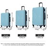 Luggage 3 Piece Set Suitcase Spinner Hardshell Lightweight TSA Lock for Travel,Busines - 2 of 4