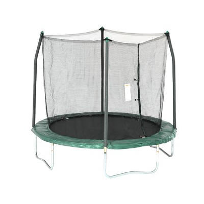 Skywalker Trampolines SWTC811 8-Foot Round Outdoor Backyard Kids Trampoline with Safety Enclosure Net, Green