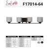 Sunset Lighting 4-Light 100W  Abott Vanity, Provincial Bronze, Clear Seedy Glass - 2 of 4