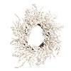 Transpac Foam 26 Inch White Christmas Round Currant Wreath for Holiday Decor and Festive Celebrations - 2 of 4
