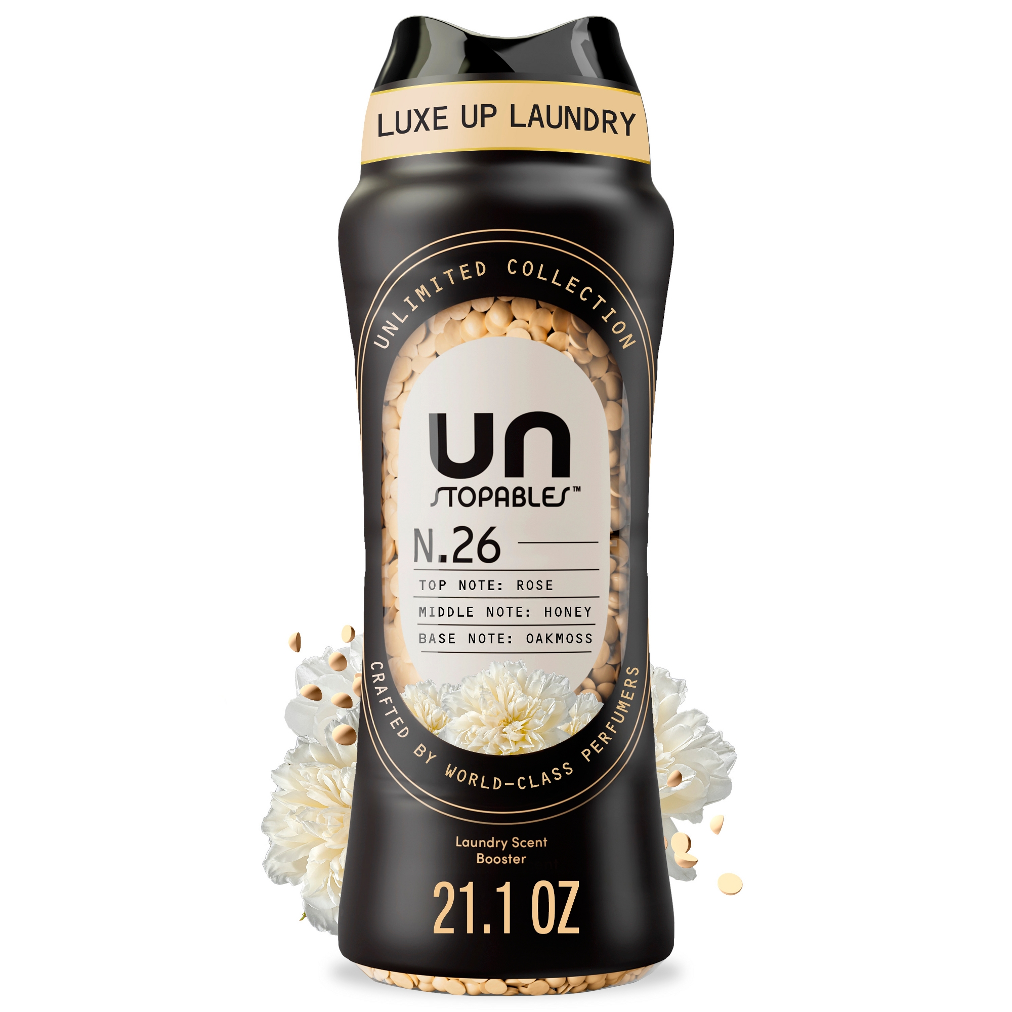 Downy Unstopables Unlimited Scent Booster Beads Laundry Additives - Rose Honey Oakmoss - 21.1oz: Bleach-Free Plastic Bottle