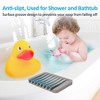 Aoibox 2-Pack Silicone Soap Dishes with Self-Draining Design, Soap Holder & Saver for Shower, Bathroom, Kitchen, Bath Tub, Sponges, Extends Soap Life - 3 of 4