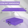 Gulches Tri-Fold Folding Exercise Mat with Carrying Handle for Mixed Martial Arts, Gymnastics and Home Gym Protecting Floor, 2 Inch Thick. - 2 of 4
