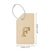 Unique Bargains Luggage Tag Khaki 1 Pc - 2 of 4