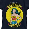 Girl's Wonder Woman Moms Are Everyday Heroes T-Shirt - image 2 of 4