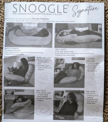 Leachco Snoogle Signature Support Pillow Gray Target