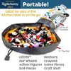 SlideAway, On-The-Go Mini Storage Bag and Table Top Play Mat, Room and Travel Toy Organizer - Buffalo Check Print - image 3 of 4