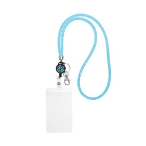 Unique Bargains Crystal ID Card Bling Keychain Lanyards with Metal Clasps - 1 of 4