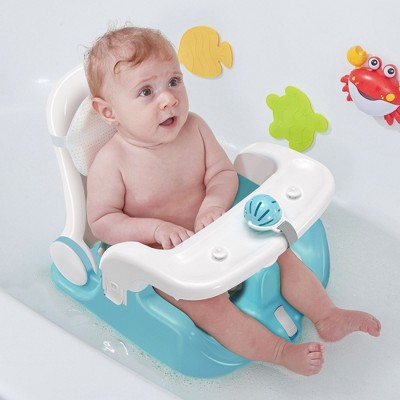 BabyBond Baby Bath Seat with Sitting & Lying 2 Modes
