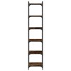 vidaXL Bookcase Smoked oak Engineered wood, Metal Medium Adjustable Feet - 4 of 4