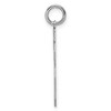 Black Bow Jewelry Sterling Silver, Jersey Collection, Large Number 16 Pendant - 2 of 4