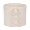 Pottery and Cement Planter with Unique Multi-Loop Handle Design Stylish Contemporary Accent - 4 of 4