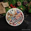 Artistic Canvas of Atlanta Ceramic Ornament, Vintage Georgia Cultural Souvenir and Gift| Ornamentallyyou - 4 of 4