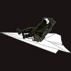 Men's Design By Humans The Paper Plane Pilot By jrtoyman T-Shirt - 2 of 4