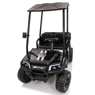 TopComfy Baby Walkers XL Kids Ride On Truck Big Seat Removable Four Wheel Suspension Kids Toy Four Seats for Kids, Black, 46.46"*25.98"*14.57"