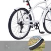Infurnic Bicycles, 7 Speed Bicycles, Beach Cruiser Bike with Wide Wheels, Silver, 69.29"*28.32"*43.2" - 4 of 4