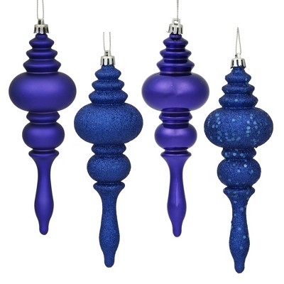 Vickerman 7" Finial Ornament 8/Pk
