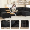 MOONMISS Modular 6- Seat  Sectional Sofa U Shaped Modular Couch with Reversible Chaise Modular Sofa Sectional Couch for Living Room - 3 of 4