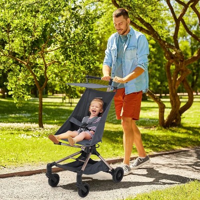 Acekool Airplane Stroller - Ultra Lightweight Under 10lbs, One-Hand Fold & Carry Bag