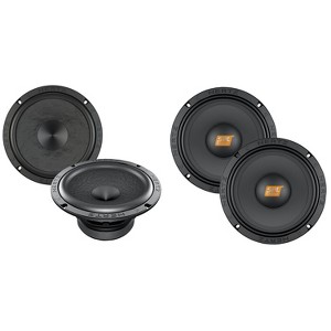 Hertz SPL Show Series Pair of SV-1651 6.5" 4-Ohm SPL Midrange Speaker Drivers with a Pair of SPL Show Series SV-200L 8 in. SPL 4-Ohm Woofers - 1 of 4
