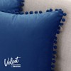 Deconovo Velvet Pom-Pom Pillow Covers 2-Pack – Multiple Sizes (Cover Only) - 2 of 4