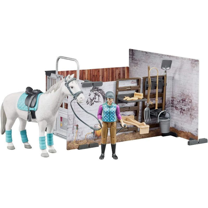 Bruder Bworld Horse Barn Action and Animal Figures Set, 4 of 8
