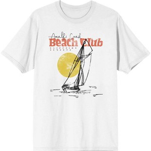 Amalfi Coast Beach Club Adult Crew Neck Short Sleeve Tee - 1 of 2