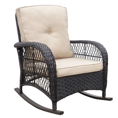VYNXARIA Garden Rocking Chair - Vintage Style Outdoor Comfort for Your Patio