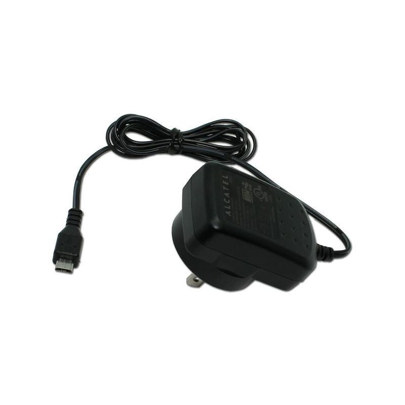 Alcatel Micro USB Travel Charger with Output 5v/550mA for Micro USB Port Devices - Black, 5 of 7