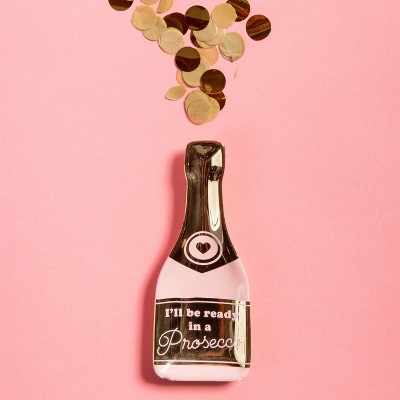 Totalee Gift 6" Multicolor Proscecco Trinket Tray Ceramic Pink