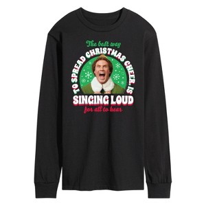 Men's - ELF - Christmas Singing Long Sleeve Graphic T-Shirt - 1 of 4