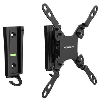 Mount-It! RV TV Mount with Dual Wall Plates No-Rust Quick Release Aluminum Mounting Bracket Low-Profile Full Motion Arm 33 Lbs. Capacity Black