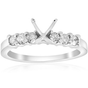 Pompeii3 1/2ct Diamond Engagement Semi Mounting Ring Setting 14K - 1 of 4