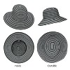 Tirrinia Wide Brim Straw Hat for Women, Stylish UV Sun Protection Beach Travel Hats, Suitable for Outdoor Activities, Garden Party, Beach, Travel - 3 of 4