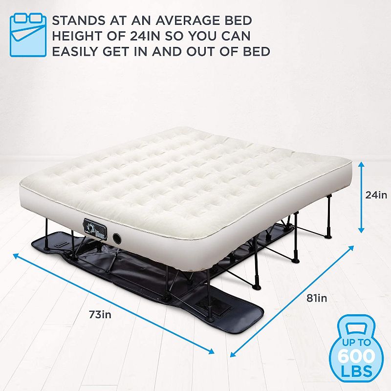 Ivation Air Mattress with Built In Pump, EZ-Bed with Legs, 2 of 7